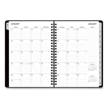 Blue Sky® Aligned Monthly Planner With Contacts Page And Extra Notes Pages, 8.63 X 5.88, Black Cover, 12-month (jan To Dec): 2022 freeshipping - TVN Wholesale
